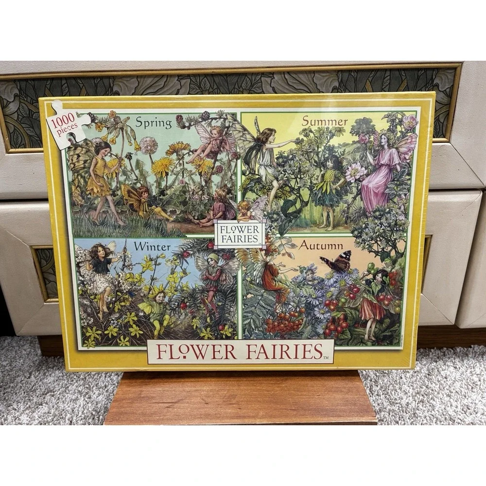 Set Of 3 Vintage Sealed Flower Fairies Jigsaw‎ Puzzles By Cicely Mary Barker